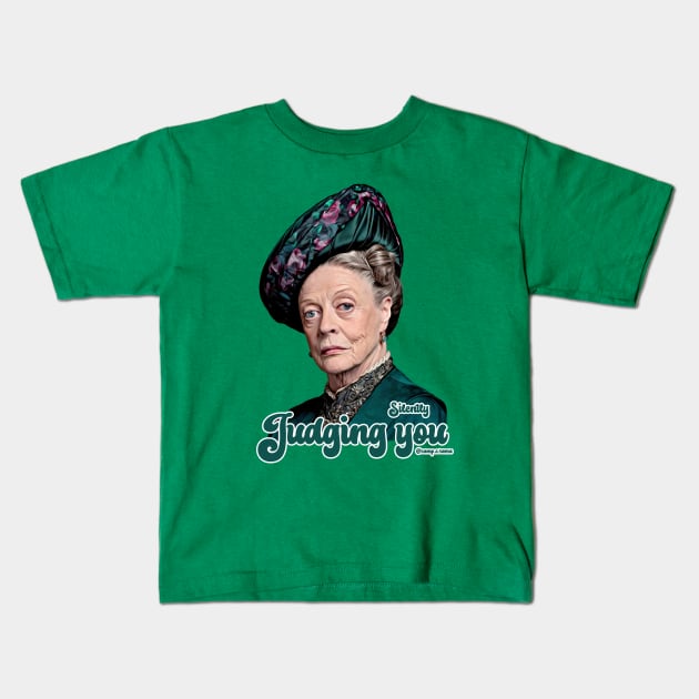 Maggie Smith Kids T-Shirt by Camp.o.rama